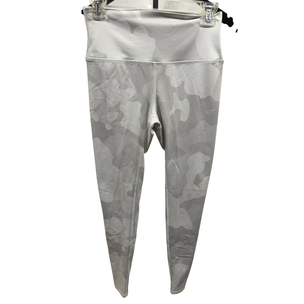 Alo Women's Full Length Hi-Waisted White Camo Vapor Leggings Small - Picture 2 of 8